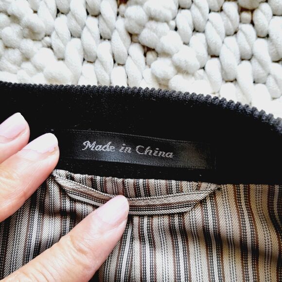 Chaps Blazer Brown Corduroy Solid Sport Coat Jacket Striped Lining sz: 4… - Picture 7 of 10